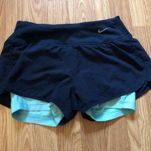 Nike Dri Fit women's running shorts size XS RN#56323 polyester & spandex